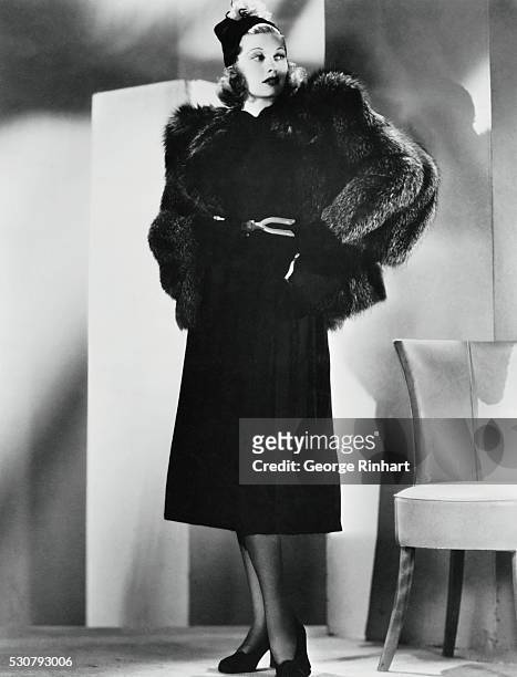 Picture of Lucille Ball that was taken the time she was a dress model for the fashionable Hattie Carnegie in New York.