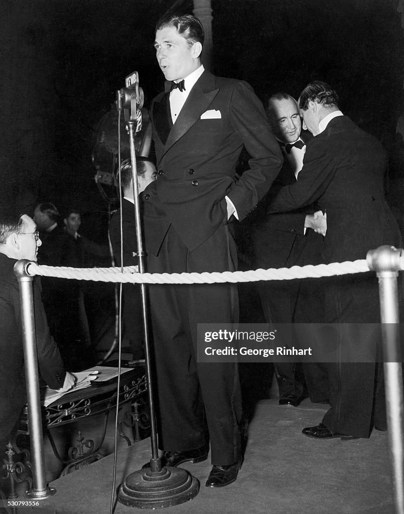 Ronald Reagan Giving Speech