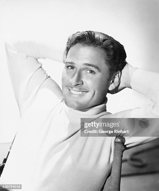 Star. Errol Flynn, the dashing filmstar as he looked at the height of his popularity in the late thirties. He died of a heart attack, at 50, on...