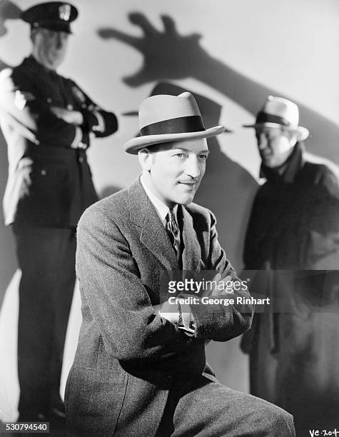 Warren Williams as Perry Mason in the 1936 film adaptation of Erle Stanley Gardner's The Case of the Velvet Claws.