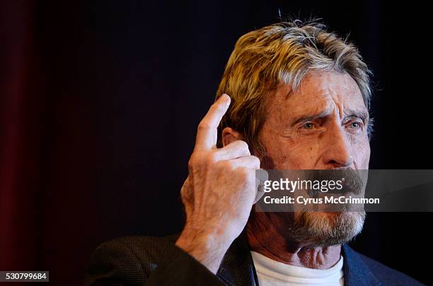 John McAfee founder of McAfee anti virus/security software was the keynote speaker for the 10th anniversary Rocky Mountain Information Security...