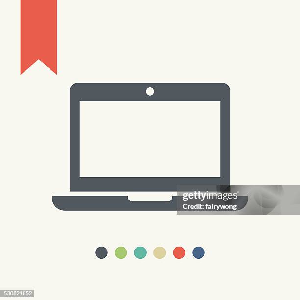 stockillustraties, clipart, cartoons en iconen met laptop icon - laptop