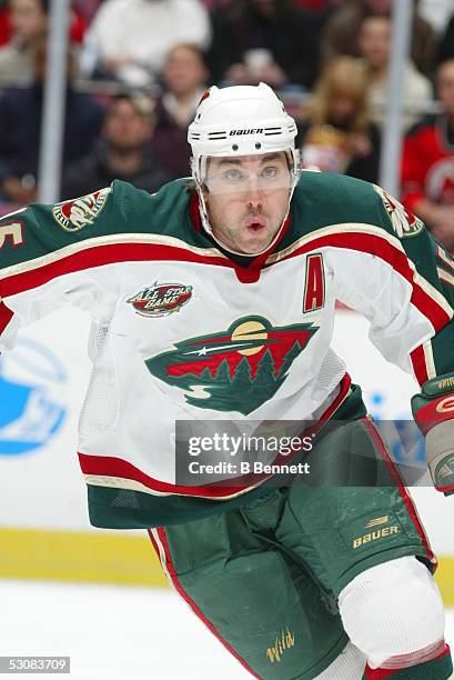 Minnesota Wild at New Jersey Devils February 17, 2004 And Player Andrew Brunette.