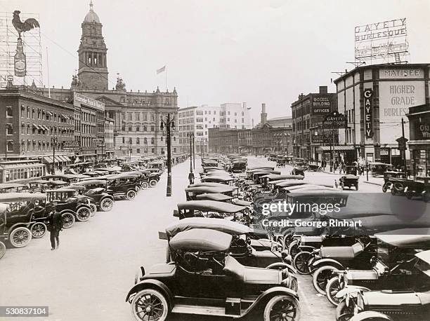 Automobile Parking at Detroit's Cadillac Square