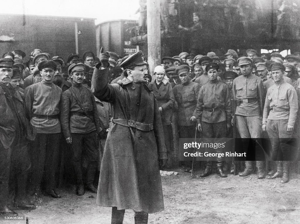 Leon Trotsky, a Russian leader of the Bolshevik Revolution. Foto ...