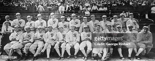 Remarkable Group Photograph of the Chicago White Sox, Champions of the American League. Expected to Contest for World Series Honors with Cincinnati...