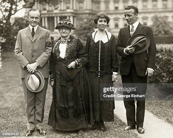 President and Mrs.Calvin Coolidge With Notables
