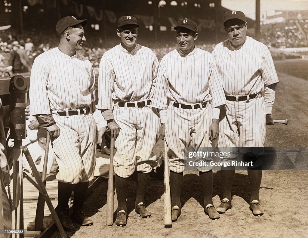 Babe Ruth with Teammates