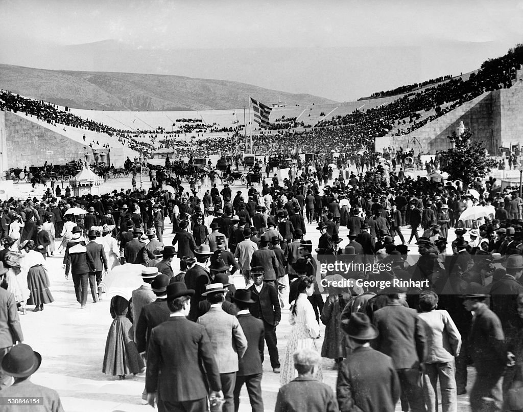 Spectators Entering Olympic Stadium