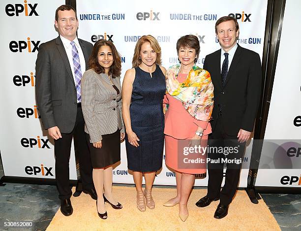 Colin Goddard, Everytown, Neera Tanden, Moderator, President and CEO, Center for American Progress, Executive Producer and Narrator Katie Couric,...