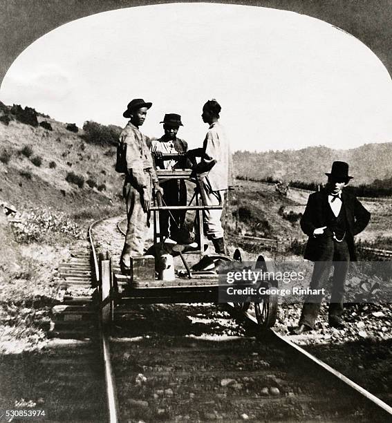 In early California, thousands of Chinese immigrants were employed by the railroads to do the toughest work.