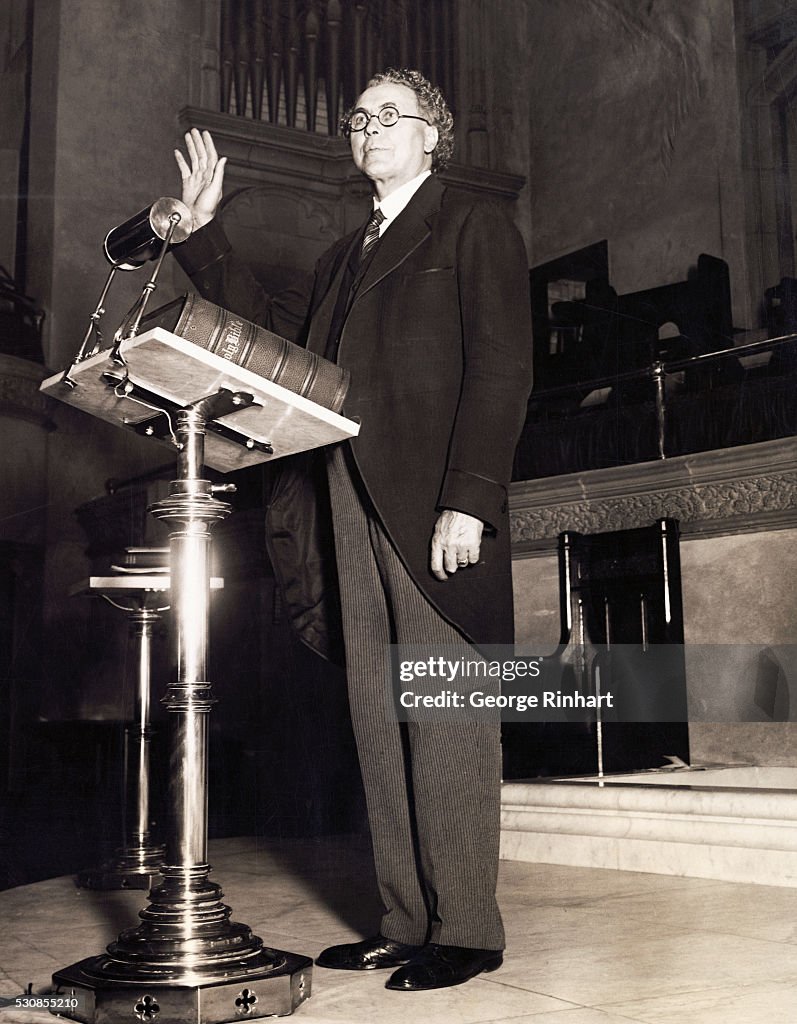 Adam C Adam Clayton Powell Sr , pastor of the the Abyssinian Baptist Church ...