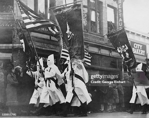 Several thousand Klansemen paraded yesterday in Red Bank, New Jersey in the local Armistice Day Celebration, and there were many hisses heard along...