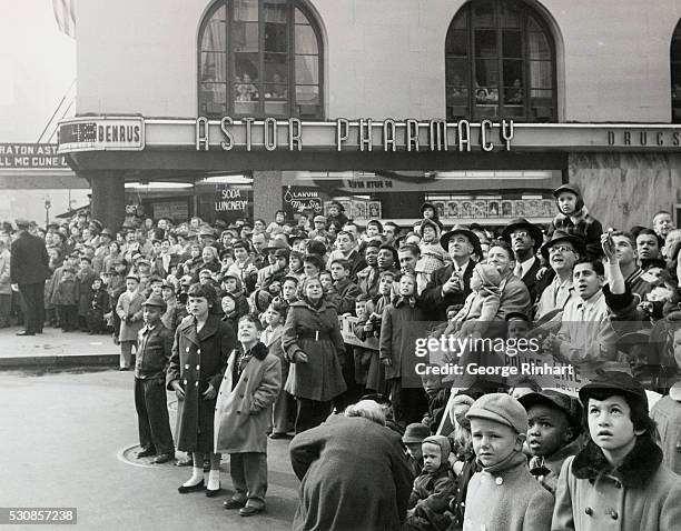 Crowd Watching Macy's Thanksgiving Parade