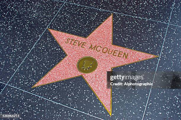 star on walk of fame - steve mcqueen actor 個照片及圖片檔