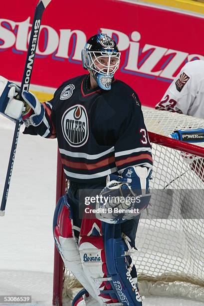 Phoenix Coyotes at Edmonton Oilers, March 28, 2004 And Player Jussi Markkanen.