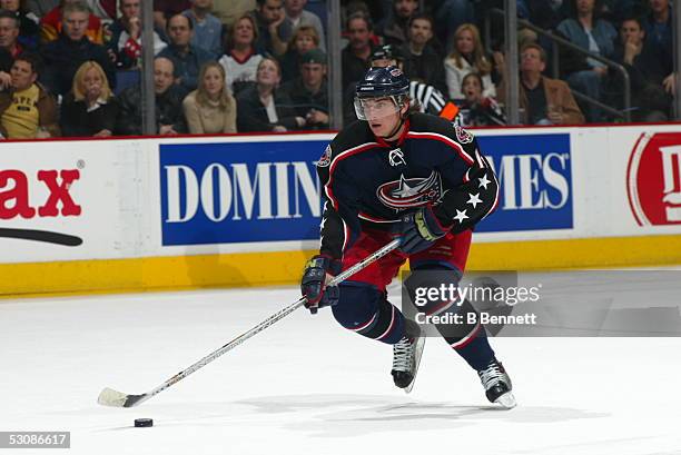 Colorado Avalanche at Columbus Blue Jackets, April 2, 2004 And Player Nikolai Zherdev.