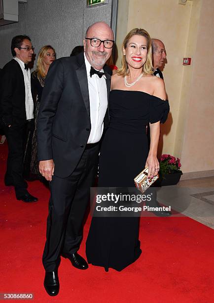 Lorenzo Soria and Lilia Soria attends the opening gala dinner during the annual 69th Cannes Film Festival at Palais des Festivals on May 11, 2016 in...