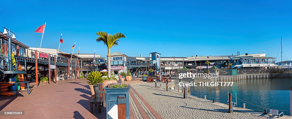 Knysna Quays-am Wasser restaurants, panorama