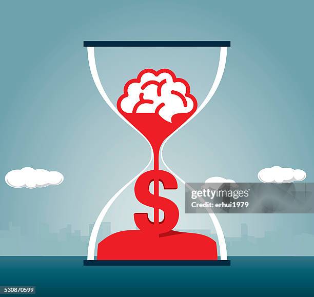 hourglass - sand timer stock illustrations