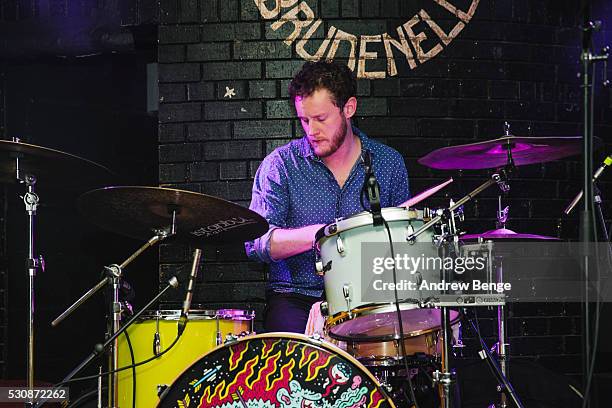 Joost Hendrickx of Shiver performs on stage at Brudenell Social Club on May 9, 2016 in Leeds, England.