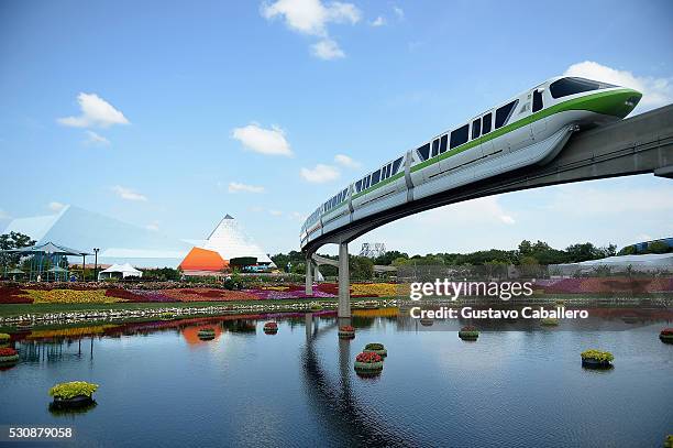 General view of Epcot International Flower And Garden Festival at Epcot Center at Walt Disney World on May 11, 2016 in Orlando, Florida.