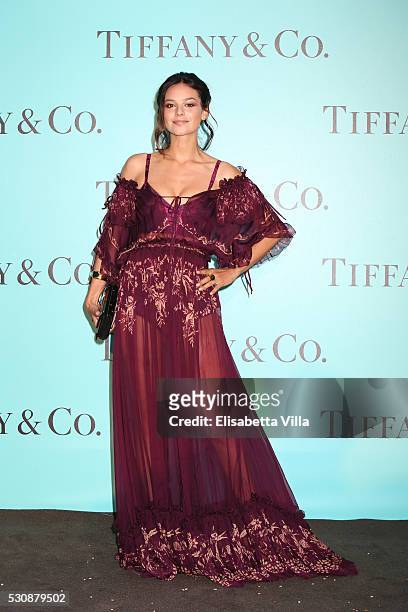 Katy Saunders attends Tiffany & Co. Celebration of the opening of its new store in Rome at at Villa Aurelia on May 11, 2016 in Rome, Italy.