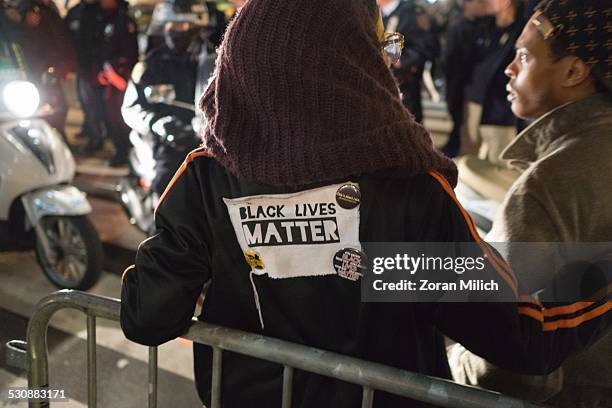Demonstrators Protest the death of Eric Garner after a grand jury decided not to indict New York Police Officer Daniel Pantaleo in Eric Garner's...
