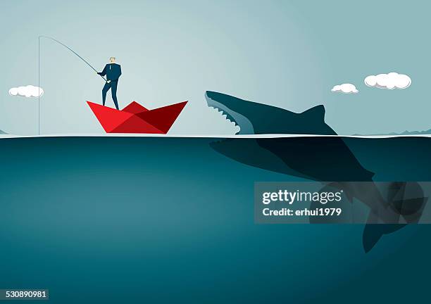 risk - small boat stock illustrations