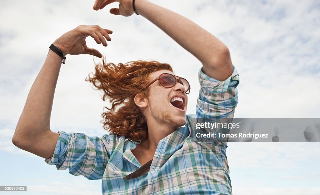 Young man outdoors