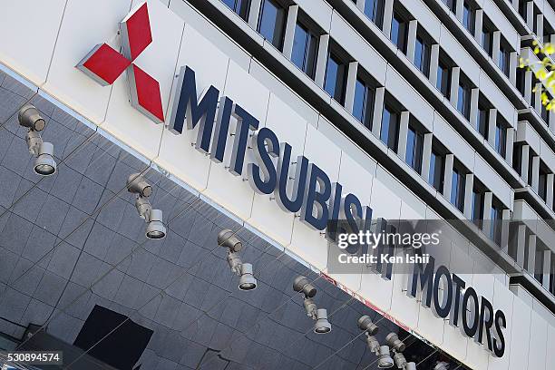 Mitsubishi Motors's logo is seen on the building on May 12, 2016 in Tokyo, Japan. Japanese media reported that Nissan Motor confirmed that the two...