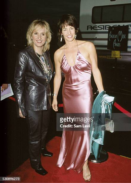 Melissa Etheridge & Julie Cypher during The 27th Annual American Music Awards at Shrine Auditorium in Los Angeles, California, United States.