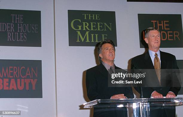 Dustin Hoffman & Robert Rehme during The 72nd Annual Academy Awards - Nominations Announcement at The Academy in Beverly Hills, California, United...