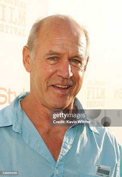 Actor Geoffrey Lewis arrives at the screening of the film "Down in the Valley" which kicks of the opening night of the Los Angeles Film Festival at...