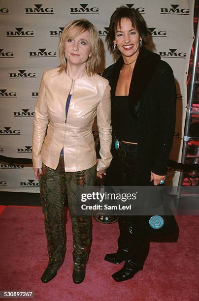 Melissa Etheridge & Julie Cypher during The 42nd Annual GRAMMY Awards - BMG After Party at Quixote Studios in Hollywood, California, United States.