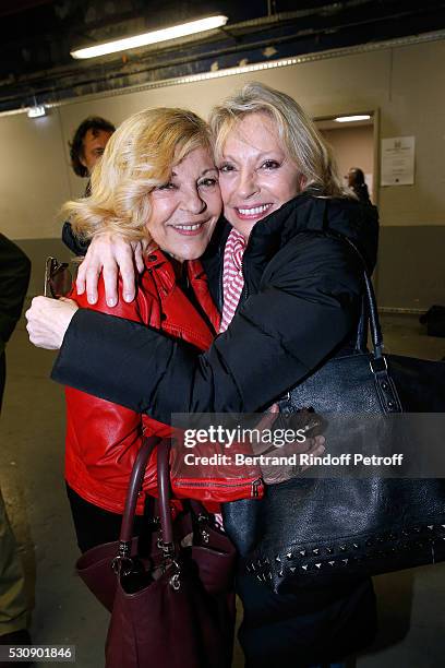 Singers Nicoletta and Veronique Sanson attend Michel Polnareff performs at AccorHotels Arena Bercy : Day 4 on May 11, 2016 in Paris.