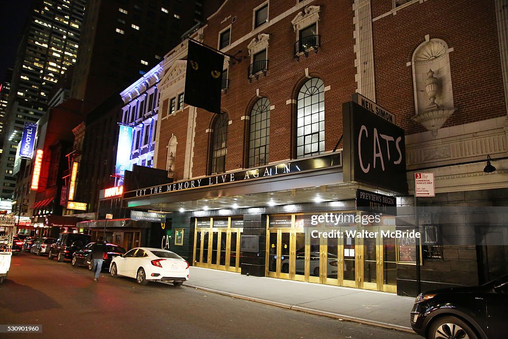 Theatre Marquee unveiling for the Broadway Revival of 'Cats' at the