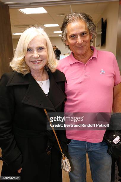 Singer Michele Torr and her husband Jean-Pierre Murzilli attend Michel Polnareff performs at AccorHotels Arena Bercy : Day 4 on May 11, 2016 in Paris.