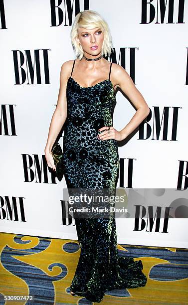 Singer-songwriter Taylor Swift attends the 64th Annual BMI Pop Awards held at the Beverly Wilshire Four Seasons Hotel on May 10, 2016 in Beverly...