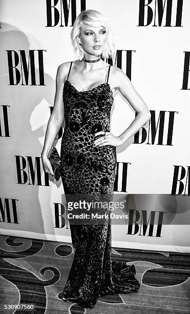 Singer-songwriter Taylor Swift attends the 64th Annual BMI Pop Awards held at the Beverly Wilshire Four Seasons Hotel on May 10, 2016 in Beverly...
