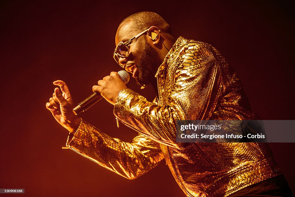 Maitre Gims Performs In Milan