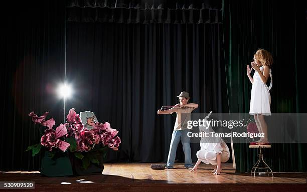 actors in a play - kid actor stock pictures, royalty-free photos & images