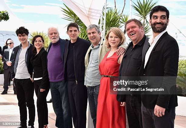 Actors Basile Meilleurat, Laure Calamy, Christian Bouillette, Damien Bonnard, director Alain Guiraudie, actors India Hair, Raphael Thiery and...