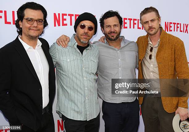 Actor Wagner Moura, Director Jose Padilha, Executive Producer Eric Newman and Actor Boyd Holbrook attend the screening of the Netflix original...