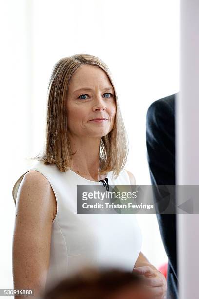 Jodie Foster attends the Kering Women in Motion talk at the annual 69th Cannes Film Festival at Majestic Hotel on May 12, 2016 in Cannes, France.