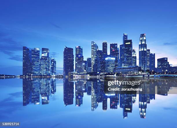 singapore financial district - singapore financial building stock pictures, royalty-free photos & images