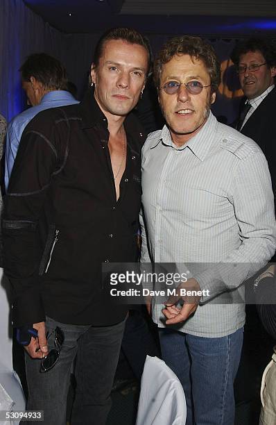 Roger Daltrey and Larry Mullen attend the Nordoff-Robbins Silver Clef Awards at the Hotel Inter-Continental on June 17, 2005 in London, England. The...