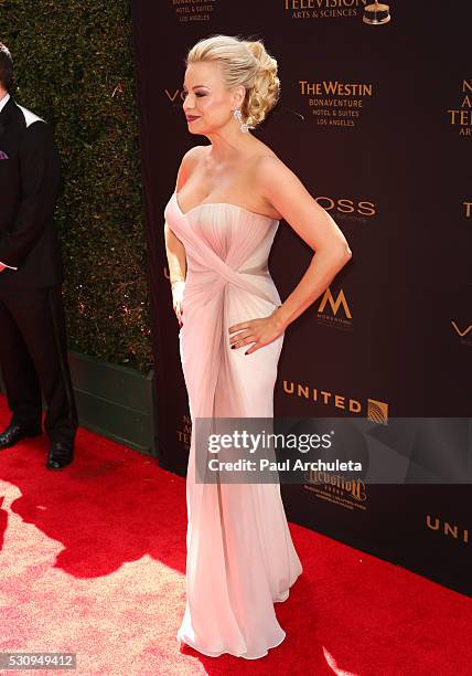 Actress Jessica Collins attends the 2016 Daytime Emmy Awards at The Westin Bonaventure Hotel on May 1, 2016 in Los Angeles, California.