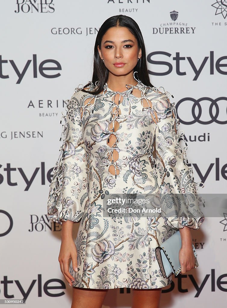 Jessica Gomes arrives ahead InStyle and Audi Women of Style Awards at