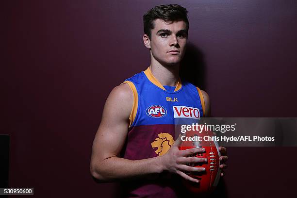 Ben Keays poses during a Brisbane Lions AFL portrait shoot at The Gabba on May 12, 2016 in Brisbane, Australia.